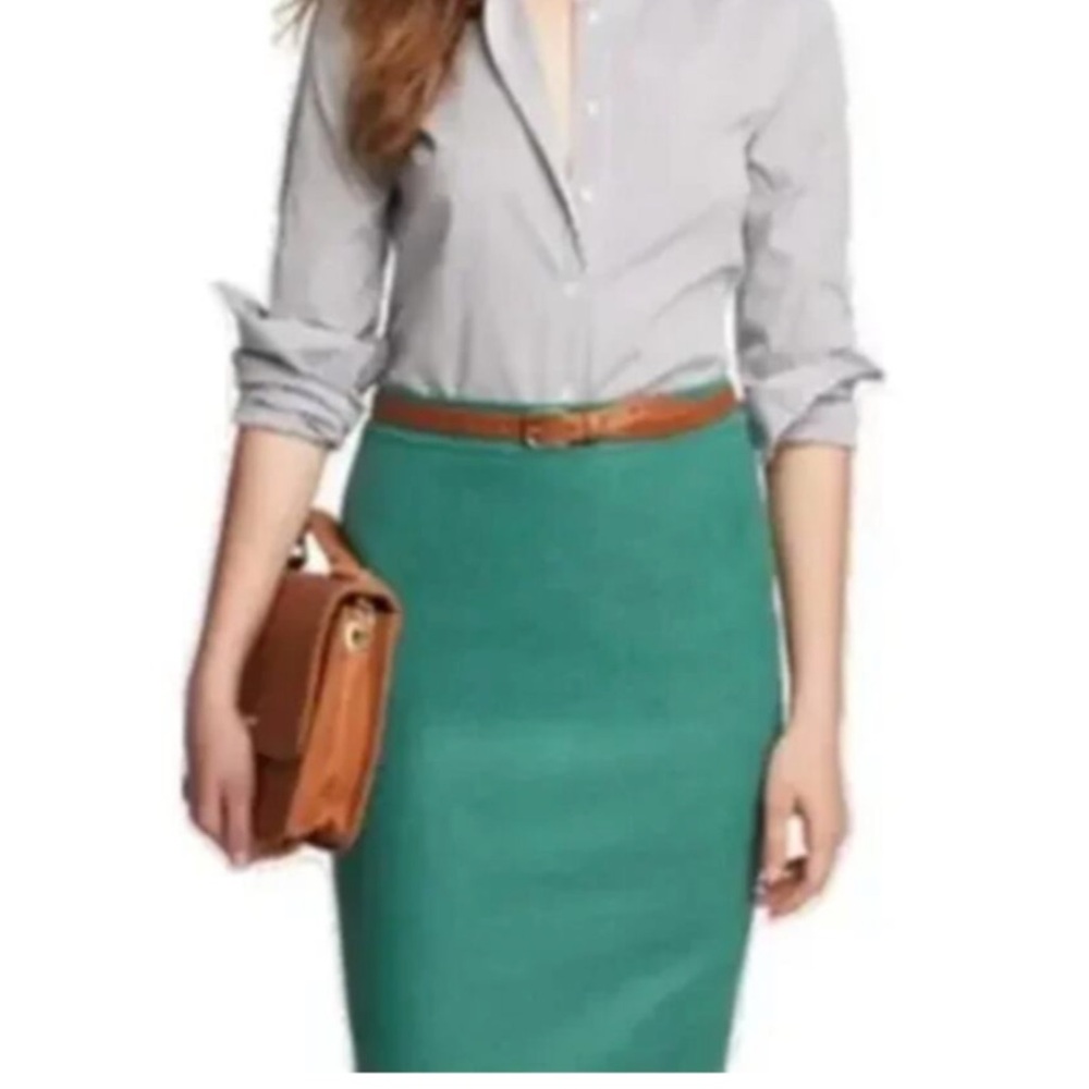 J. Crew Emerald Green Pencil Skirt